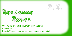 marianna murar business card